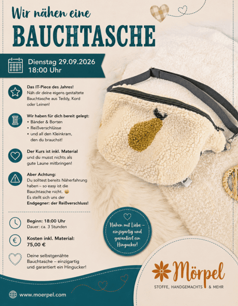 Nähkurs Bauchtasche