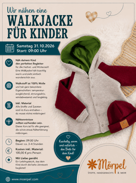 Nähkurs walkjacke