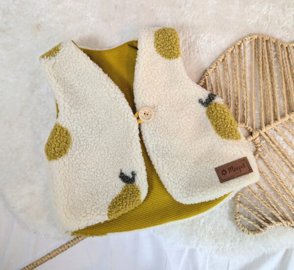Weste aus Teddystoff – Bild 2