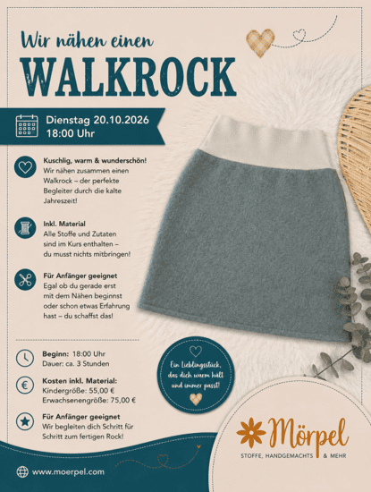 Nähkurs Walkrock