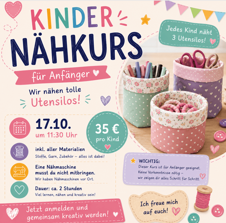 Kindernähkurs utensilo